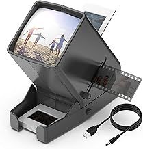 35mm Slide and Film Viewer, 3X Magnification LED Lighted Illuminated Viewing,USB Powered/Battery Operation-for 35mm Slide Negatives