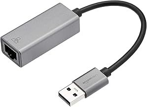 Amazon Basics Aluminum Gigabit USB 3.0 to Ethernet Adapter - Compact Plug and Play Network Adapter, Grey
