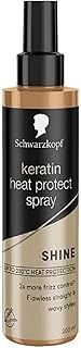 Schwarzkopf Styling Keratin Heat Protection Hair Spray, with Frizz Control, up to 230 degree Heat Protection Spray, 200 ml