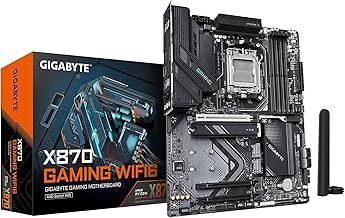 GIGABYTE X870 Gaming WIFI6 AM5 LGA 1718, ATX, DDR5, 3X M.2, PCIe 5.0, USB4, WiFi 6, 2.5GbE LAN, EZ-Latch, 5-Year Warranty