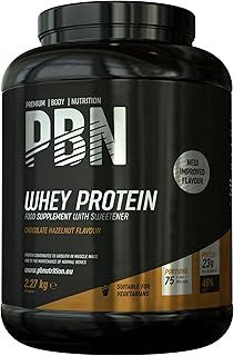 Premium Body Nutrition Whey Protein Powder, 2.27 kg - Chocolate Hazelnut