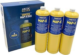 Arctic Hayes Pack of 3 Map X Gas Canisters, 400g Each