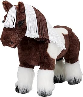 LeMieux Toy Pony Dazzle for Kids - Brown Skewbald - Soft Coat - Flexible - Pretend Play - Stuffed Animal Horse - Gift for Kids - Suitable for Ages 3 Years +