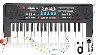 37 Keys Piano for Kids Musical Piano,Kids Piano Keyboard with Microphone Portable Electronic Keyboards for Beginners Musical for 3 4 5 6 7 8 Years Old Girls Boys