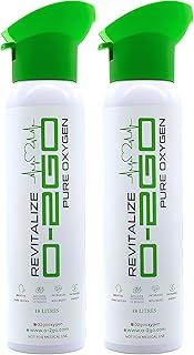 Oxygen CAN with Integral MASK 99.5% Easy to use Pure Oxygen (36L (litres) Pack of 2) Pure Breathing Oxygen in a Lightweight Aluminium Canister Made in The UK