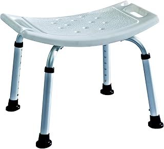 Lightweight Aluminium Shower Stool/Bath seat Bench - adjustable height ECSS03A