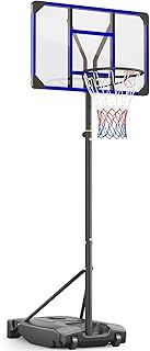 Basketball Hoop for Kids Yohood Basketball Hoop Outdoor 147-260cm Height Adjustable Portable Enlarged Base for Kids Teenagers Youth Adults Backyard Driveway Indoor