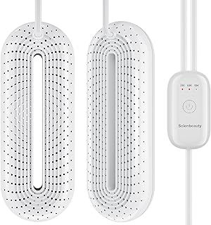 Boot Dryer Shoes Dryer by Scienbeauty, Portable Footwear Dryers Machine with 3 Modes Timer for Shoes, Ski Boots, Gloves, Socks in Winter/Rainy Days(UK Plug)