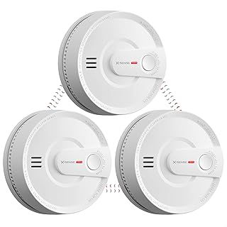 X-Sense Wireless Interconnected Smoke Detector, Fire Alarm with 10-Year Battery Life and Transmission Range of over 820 ft, SD20-W, 3-PACK