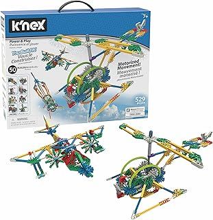 K'NEX | Power and Play Motorised Building Set | Educational Toys for Kids, 529 Piece Stem Learning Kit, Engineering for Kids, Fun and Building Construction Toys Ages 7+ | Basic Fun 23012