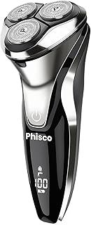 Phisco RMS8112-QuietPlus Men's Rechargeable Electric Razor - Cordless Wet & Dry Shaver with Precision Trimmer and Ultra-Quiet Operation