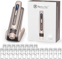 Hydra.pen H5 Professional Microneedling Pen, Wireless Essence Serum Applicator with EMS Microcurrent & LED Display, Microneedle Machine for Skin Care Wrinkle Reduction Acne Scar Hair Loss Treat, Gold