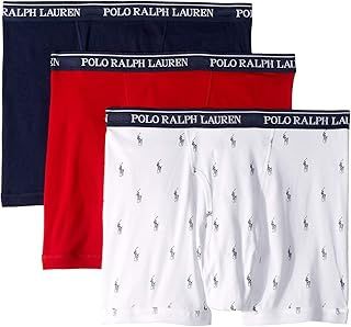 Ralph Lauren Men's Classic Fit Cotton Knit Boxers Shorts (Pack of 3)