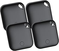 Air Tag Tracker Bluetooth Tracker Tag-4 Pack, Compatible with Apple Find My (iOS Only). Key, Luggage, Suitcase and More Item Finder, IP67 Waterproof, Replaceable Battery, Worldwide Tracking