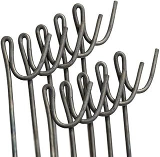 Steel Fencing Pin | 1.2M Long | 8mm Thick | 10 Pack of Steel Fencing Road Pins for Temporary Fencing and Signage