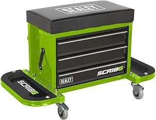 Sealey Mechanic's Utility Seat & Toolbox - Green - SCR18G