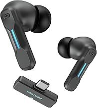 Middle Rabbit SW4 Wireless Earbuds for PC PS4 PS5 VR Switch Mobile, Gaming Headset with 2.4Ghz USB Dongle & Bluetooth, 30ms Low Latency in ear gaming Headphones wireless with Built-in Microphone