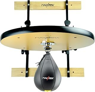 MaxxMMA Speed Bag Platform Kit - Heavy Duty Boxing Training Equipment with Punching Ball, Adjustable Height for Home Fitness, Suitable for Boxing and Fitness Enthusiasts