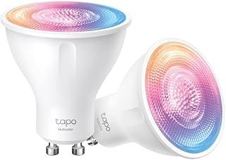 TP-Link Tapo L630 (2-Pack) GU10 Smart LED Smart WiFi Bulb, RGBW Multicolor, 16 Million Colors, Amazon Alexa, 350 Lumens, 3.7W, Energy Saving, Pack of 2