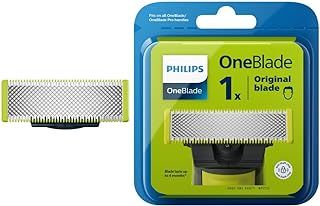 Philips OneBlade 1 stainless steel Replacement Blade, compatible with all OneBlade beard trimmers, body groomers, electric razors (Model QP210/50)