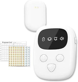 Wireless Bedwetting Alarm for Boys and Girls and Older Kids with New Improved Sensor, Selectable Sounds, Volume Control, Strong Vibration and Compact Design for Overcoming Bedwetting