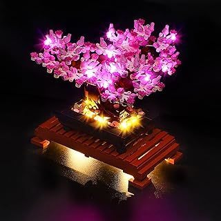 LED Light for Lego-10281 Creator Expert Bonsai Tree(Pink) Building Blocks Model (Lego Set NOT Included)