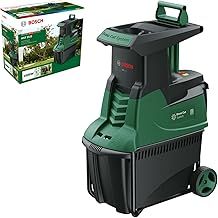 Bosch Quiet Garden Shredder AXT 25 D (2500 W; Suitable for Tough wood and Thorny Shrubs; Integrated Collection Box 53L)