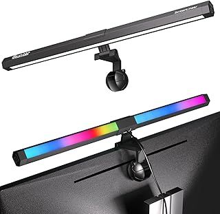 Quntis Monitor Light bar with RGB Backlight, 40cm Computer Monitor Lamp with Dimmer and Color Temperature, LED Touch Control Gaming Screen Light No Screen Glare and Eye Protection for Home Office