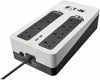 Eaton 3S 700B UPS - Off Line Uninterruptible Power Supply - 3S700B - 700VA (8 BS outlets, 2 USB Type-A ports, Quiet, Shutdown software) - USB interface (cable included) - Black&White