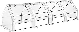 CHRISTOW Large Grow Tunnel Cloche Garden Polytunnel Greenhouse With Reinforced Cover (choose 1.8m, 2.7m or 3.6m long)