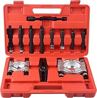 12pcs Bearing Separator Puller Set, Heavy Duty 5 Ton Capacity 2" and 3" Bearings Splitters Puller Kit