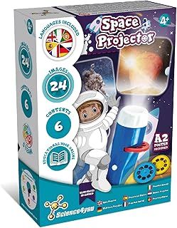 Science4you Space Torch and Projector for Kids Age 4+ - Solar System Projector Torch, Explore the Universe, Galaxy Light with Planets for Kids, Space Toys, Games & Gifts for Boys & Girls 4+ Years Old