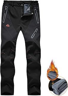 Womens Walking Waterproof Trousers Thermal Fleece Lined Ladies Winter Outdoor Windproof Warm Softshell Hiking Fishing Ski Snow Pants