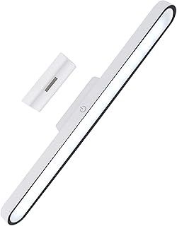 OriFiil Under Cabinet Lights, 3W Dimmable LED Light Bar, 3 Color Modes, Touch Control, USB Rechargeable, Magnetic Reading Lights for Wall Shelf, Closet, Mirror, Bedside, Kitchen Lighting (White)