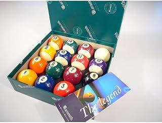 Aramith Premier Spots-Stripes 2 1/16" Pool Balls with 1 7/8" White