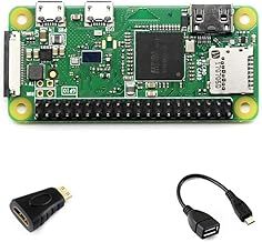 Waveshare Raspberry Pi Zero WH built-in WiFi pre-soldered Headers Development Kit Type A Basic Components