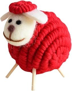 Mini Sheep Lamb Christmas Ornament Sheep Decorations for Tree Skirt Tabletop Home Decor