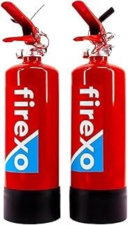 Firexo All in One Fire Extinguisher (2 Litre / 2 kg) - Multipurpose Extinguisher for ALL FIRES inc. Li-ion Battery Fires! - Safety & Emergency Equipment for Home, Kitchen, Fireplace, Grill, Caravan
