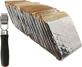 Car Sound Deadening Mat 100mm x 100mm Aluminum Foil Heat Shield Mat Self-Adhesive Mat Audio Noise Insulation & Dampening with Tool (40)