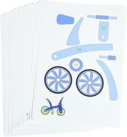 20 Sheets 40 Patterns 3D Drawing Pen Paper Templates, with a Reusable Transparent PVC Drawing Board, 3D Art Pen Accessories Set for Kids Ages 8-10 and Adults Starter for 3D Printing Pen