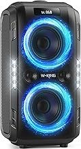 W-KING 250W PEAK Bluetooth Speaker Party Large Loudest Boom box/Massive 120dB/12 Custom Bass, V5.3 Portable Speaker Wireless, Extra Bass/2*6.5'' Subwoofer/IPX5/MIC-GTR in/USB/TF/AUX, Removable Battery