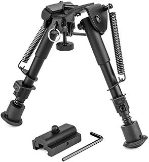 JASHKE Rifle Bipods 6"-9" Adjustable Hunting Bipod Folding Spring Return Tactical Bipod Included Adapter