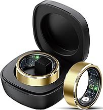 Smart Ring Fitness Tracker Heart Rate Monitor Sleep Tracker TikTok Control Fitness Rings Blood Pressure Blood Oxygen Pedometer Step Counter Health Smart Rings for Women Men with Charging Case