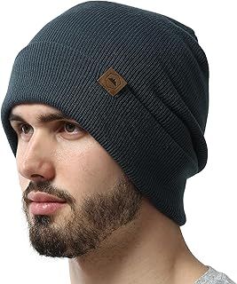 Tough Headwear Robust Beanie hat with Cuffs for Men