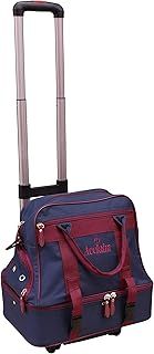 Farne Midi Nylon 4 Bowls Level Lawn Flat Green Short Mat Indoor & Outdoor Bowling Bag & 38” Tall Folding Telescopic Handle Luggage Bag Trolley