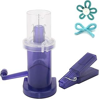 HERCHR French Knitting Machine,Knitting Mill Icord Machine DIY Spool Knitter,Mini Sewing Mill Machine Hand Operated Machine Bracelet Weave Tool,5.6×3.8×2.4inch