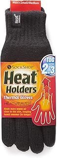 HEAT HOLDERS Mens 1 Pair 2.3 Tog Heatweaver Yarn Gloves