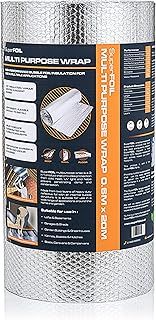 SuperFOIL Foil Insulation Roll 0.6m x 20m - Energy Saving DIY Bubble Foil Sheet - 3-in-1 Sustainable Thermal Insulation Reflective Radiant Barrier & Vapour Barrier - Multi Purpose for Home & Auto