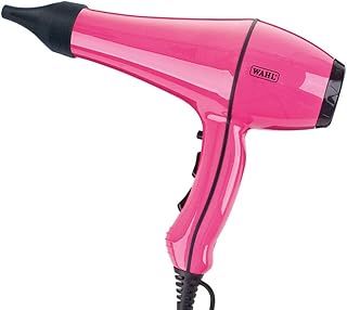 Wahl Powerdry, 2000W Hairdryer, Hair Dryers for Women, Reduces Static and Frizz, Tourmaline Coated Grille, Cool Shot Button, 3 Heat and 2 Speed Settings, Two Concentrator Nozzle, Pink