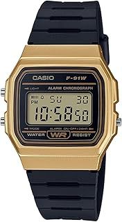 Casio Unisex Watch in Resin/Acrylic Glass with Date Display and LED Light - Water Resistance & Alarm